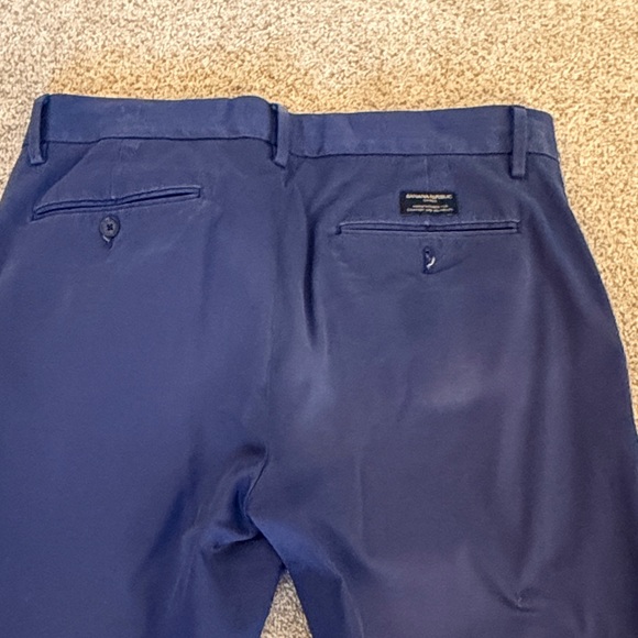 Banana Republic Fulton Chino Mens Navy Blue Pants - Picture 6 of 6